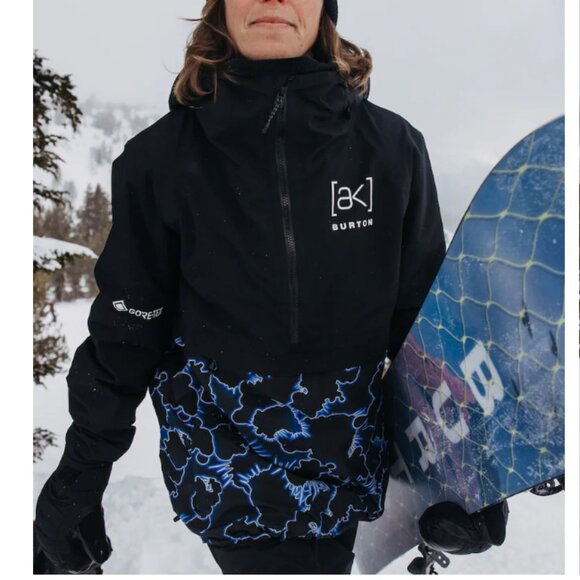 Burton AK Kimmy GORE-TEX 2L Anorak Jacket True Black / Glow - Women's Small -NWT - Picture 3 of 13